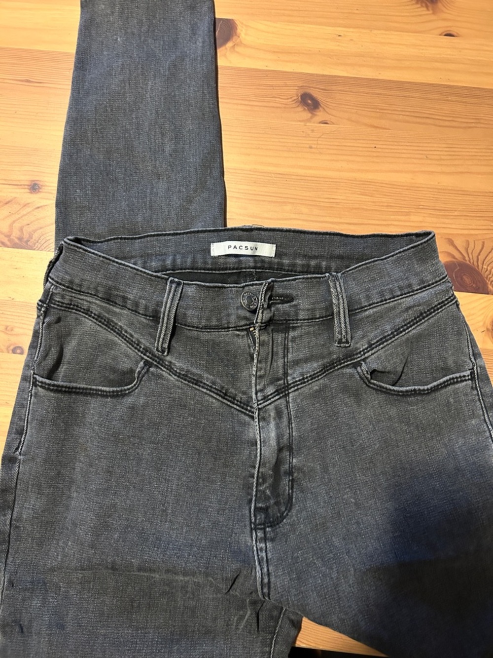 PacSun Women's High-Rise Charcoal Slim Jeans